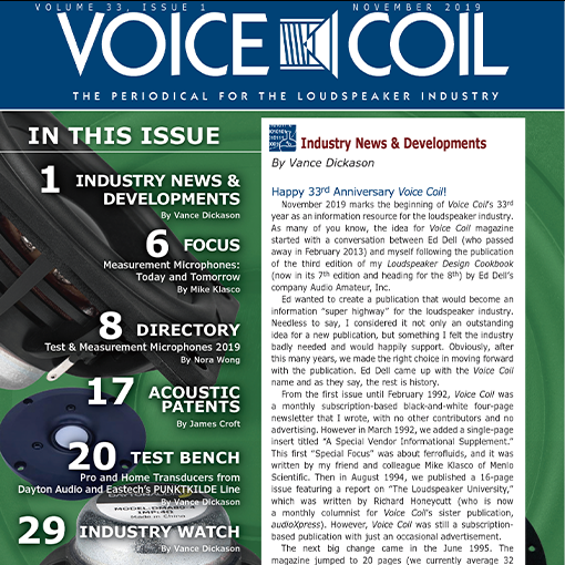 Punktkilde Mg-Li tweeter on Voice Coil Nov Cover